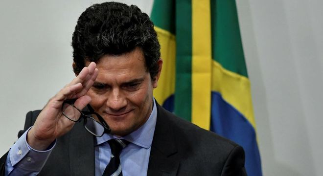 Na imagem, Moro durante anúncio de demissão do ministério da Justiça