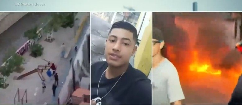 Moradores fizeram protesto após a morte de Guilherme