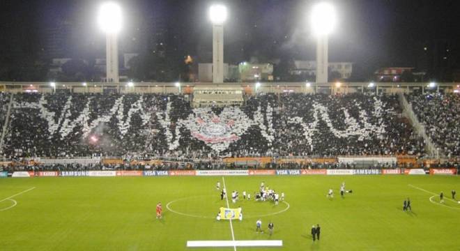 Mosaico do Corinthians, na final da Libertadores de 2012 (Foto: Divulgação)