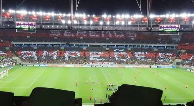 Mosaico do Flamengo, na Libertadores, na Libertadores de 2017
(Foto: Reprodução)