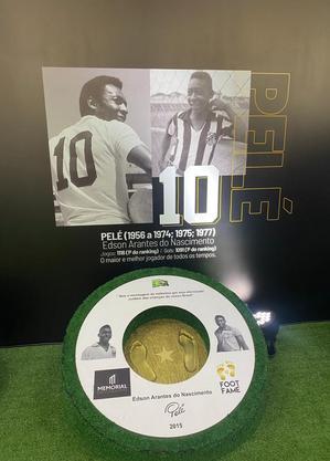 Pelé é destaque na exposição montada em shopping