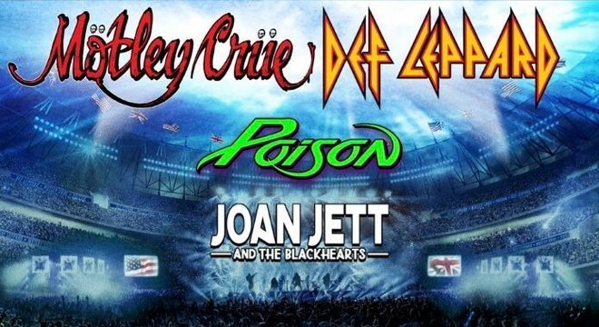 Mötley Crüe anuncia turnê com Joan Jett, Poison e Def Leppard