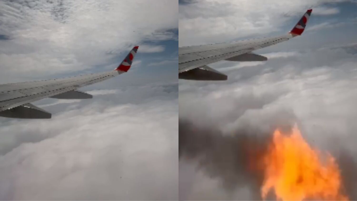 Um jogo de fogo está sendo jogado em um avião