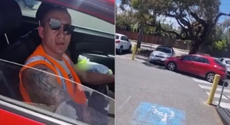 Motorista cometeu barbeiragem em estacionamento na Austrália e deu no pé