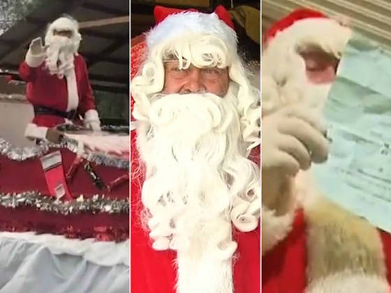 Papai Noel transforma a própria moto em trenó para distribuir mais de 250  presentes na rua, Tocantins