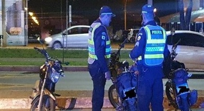 Moto apreendida pela Polícia Militar do Distrito Federal
