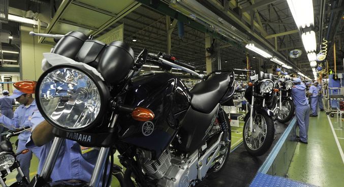 Produção de motocicletas tem melhor resultado em sete anos