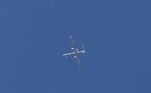 O voo do drone de Israel sobre a Faixa de Gaza