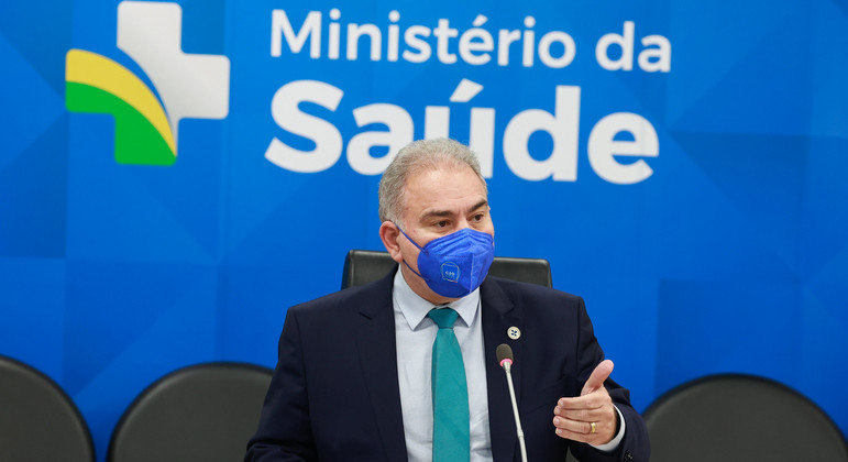 O ministro da Saúde, Marcelo Queiroga