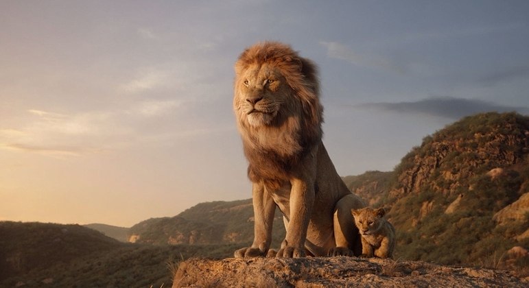 Mufasa e Simba em cena de 'O Rei Leão', de 2019