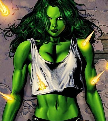 Mulher-Hulk é uma heroína cujo alter ego é a advogada Jennifer Walters. Ela é prima de Bruce Banner (o Hulk) e passa a sofrer a mesma transformação, só que numa forma mais branda, após receber transfusão de sangue dele. 