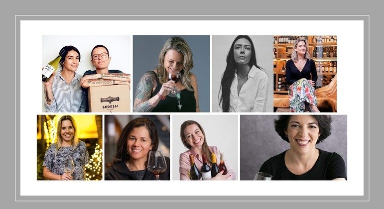 Da Esquerda para a Direita: Cassia Campos e Dani Bravin; Gabi Bigarelli; Gabi Monteleone; Juliana La Pastina; Camila Perossi; Suzana Barelli; Gabi Frizon; Bianca Veratti