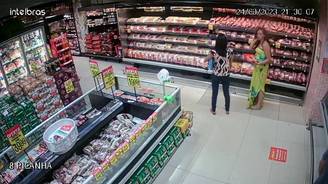 Mulheres furtam carnes e escondem em vestido (Divulgação/PMDF - 27.03.2023)