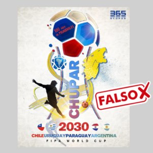 É falso que a Copa do Mundo de 2030 vai se chamar 'CHUPAR'