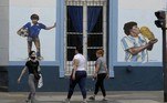 mural Maradona, homenagem Maradona,