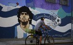 mural Maradona, homenagem Maradona,