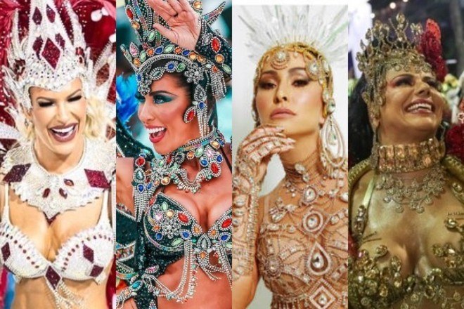 As musas são sempre atrações à parte durante o Carnaval no Brasil. No ano passado, Lorena Improta, que desfilou pela campeã Viradouro, no Rio de Janeiro, brilhou na folia e 'desbancou' figuras como Viviane Araújo e Paolla Olivera. Sabrina Sato se dividiu entre a capital fluminense e a cidade de São Paulo. Enquanto Lexa se desequilibrou e caiu na estreia dela como rainha de bateria da Unidos da Tijuca. Entretanto, em 2021, a tradicional folia, que aconteceria neste fim de semana, precisou ser cancelada por conta da crise sanitária provocada pelo novo coronavírus. Para matar um pouquinho da saudade, relembre como foi o Carnaval das musas na última edição da festa! 