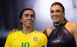 Presença no Museu da Seleção BrasileiraEternizada ao lado do Rei Pelé, Marta tem uma estátua de cera no Museu da seleção brasileira, na sede da CBF (Confederação Brasileira de Futebol). Para a Rainha, foi um grande passo na carreira, mas representou o aumento do reconhecimento do futebol feminino