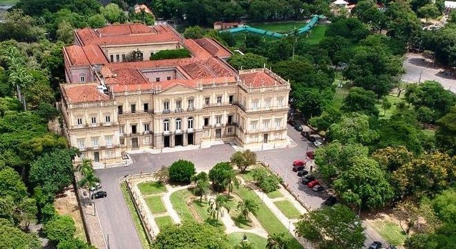 Imagem do Museu Nacional do rio de Janeiro antes do incêndio