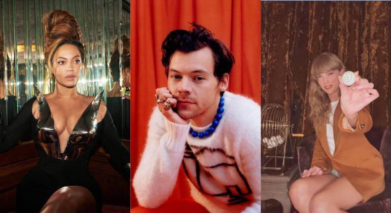 Pegada retrôMesmo em grandes hits que não se basearam em outras músicas, o passado se fez presente. Artistas consagrados como Beyoncé, Harry Styles e Taylor Swift se inspiraram em sonoridades que foram muito populares em décadas anteriores. No Renaissance, por exemplo, a influência disco dos anos 1970 e 1980 é muito clara. Assim como o pop mais etéreo do fim da década de 80 do Harry's House. Enquanto que o Midnights tem a estética típica dos anos 1960