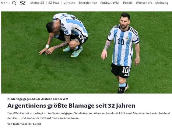 Na Alemanha, o Sueddeutsche Zeitung não poupou crítica à Argentina. Disse que foi 