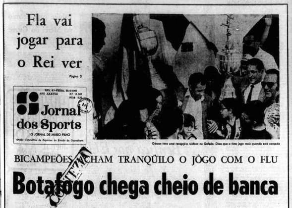 Na edição de 1968, o Botafogo venceu a seleção da Argentina, por 1 a 0, com gol de Jairzinho e o Benfica, de Eusébio, por 2 a 0, com gols de Lula e Roberto. No retorno ao Rio, o time foi recebido com festa no aeroporto