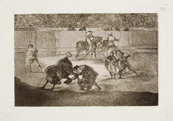 Na Idade Média, torneios e jogos com touros eram populares entre a nobreza.
