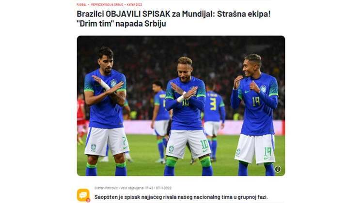 Na Sérvia, país cuja seleção está no grupo do Brasil, o jornal 'Blic' classificou a seleção como 'Time terrível' e 'Dream team', rasgando elogios aos jogadores escolhidos.