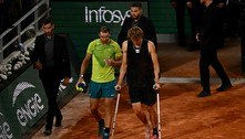 Zverev se machuca e Nadal se garante na final em Roland Garros