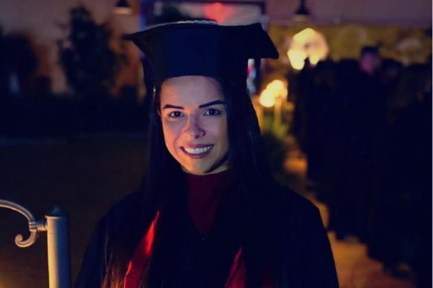 Nadine se formou em  2021, pela universidade Unifaat. Em publicações feitas nas redes sociais na época da colação de grau, a mulher agradeceu pela etapa concluída. 