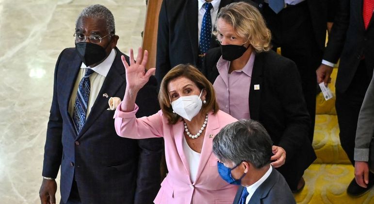 Nancy Pelosi, nesta terça (2), durante visita à Malásia
