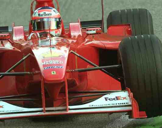 Naquele GP da Alemanha, após problemas na classificação, Barrichello largou em 18º