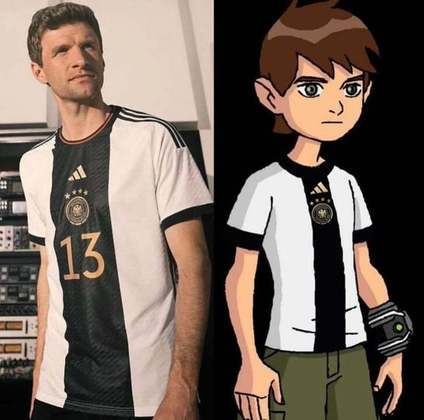 Nas redes sociais, torcedores compararam a camisa da Alemanha com a roupa do Ben 10.