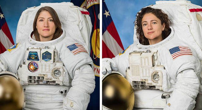 Christina Koch e a Jessica Mier farão a 1ª caminhada espacial só de mulheres astronautas