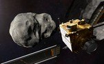 1 - A espaçonave Dart, que foi construída e é operada pelo Laboratório de Física Aplicada Johns Hopkins (APL), em Laurel, Maryland, sob a direção do Escritório de Coordenação de Defesa Planetária (PDCO) da Nasa, foi projetada para demonstrar que um asteroide que poderia causar devastação regional pode ser desviado ao ser atingido intencionalmente por uma nave espacial. Esse método, chamado de deflexão de impacto cinético, é apenas uma das várias maneiras propostas para redirecionar asteroides potencialmente perigosos, mas é avaliado como o mais evoluído tecnologicamente