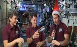 NASA comida natalina astronauta