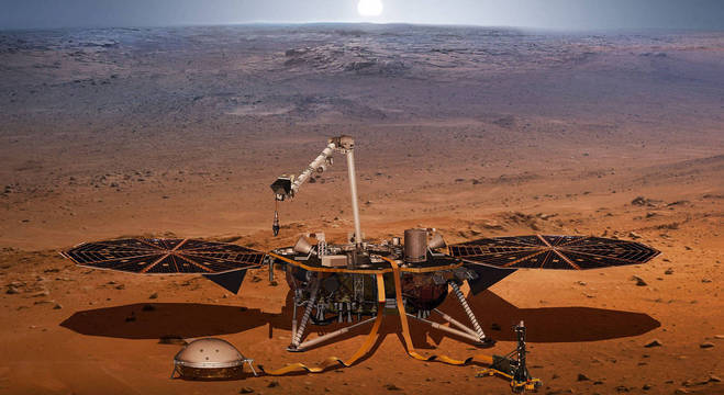 A missÃ£o InSight irÃ¡ monitorar a movimentaÃ§Ã£o do subsolo de Marte