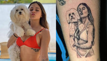 Influenciadora que fez tatuagem escondida da mãe já tinha tatuado com mesmo profissional 