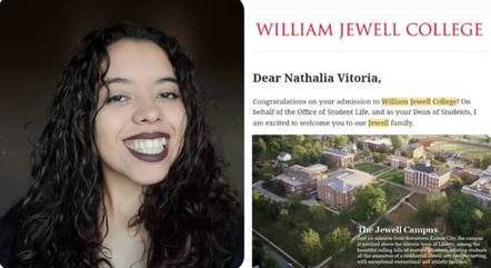 Nathalia Vitória Cursino dos Santos foi aprovada em sete universidades americanas