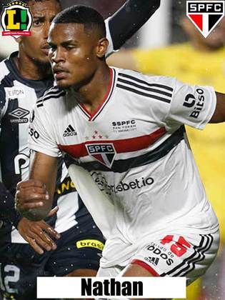 Nathan: 4,0 - Foi o responsável pela falha que gerou o gol do Botafogo-SP ainda nos primeiros minutos. Durante a partida, cometeu a mesma falha diversas vezes. Parecia estar inseguro e 'cochilando' em alguns momentos.