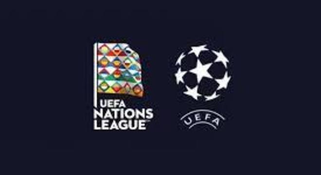 Os logos da Nations e da UEFA