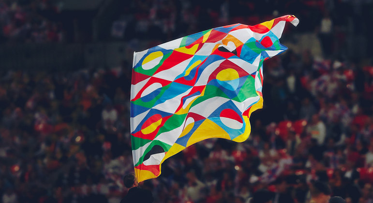 A bandeira da Nations League