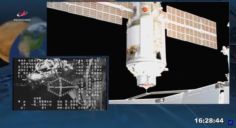 Módulo científico Nauka se acoplou à Estação Espacial Internacional