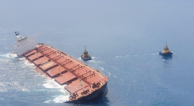 Embarcação que saiu do Maranhão tinha como destino o porto de Qingdao, na China
