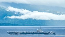 Embarcações militares dos EUA navegam próximo da região de Taiwan