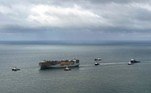 navio fogo Holanda carros incêndio