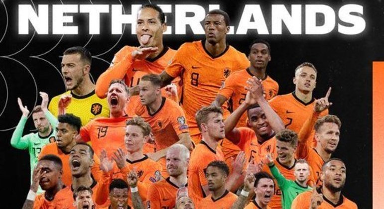 A capa do Twitter da seleção da Neerlândia