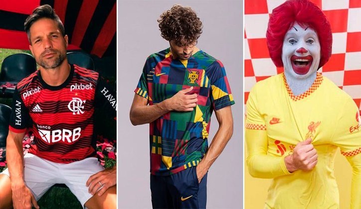 Recentemente, a Nike divulgou imagens das camisas que serão usadas por suas seleções na próxima Copa do Mundo. Os modelos, porém, não agradaram a todos os torcedores, e alguns acabaram virando meme nas redes sociais. Veja a seguir o caso de Portugal e relembre outras camisas que também sofreram com zoeiras após o lançamento: