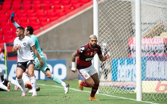 Neste domingo, às 11h, o Flamengo enfrenta o Botafogo no Mané Garrincha, pela quinta rodada do Brasileirão. O Rubro-Negro defende uma invencibilidade oito partidas contra o rival. São sete vitórias e um empate em sequência desde janeiro de 2019. Confira, na galeria, jogo a jogo!