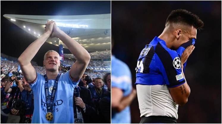Neste sábado (10), o Manchester City foi campeão da Liga dos Campeões, ao bater a Inter de Milão por 1 a 0, com gol de Rodri. A seguir, veja a festa do título dos Citizens e a decepção dos italianos. 